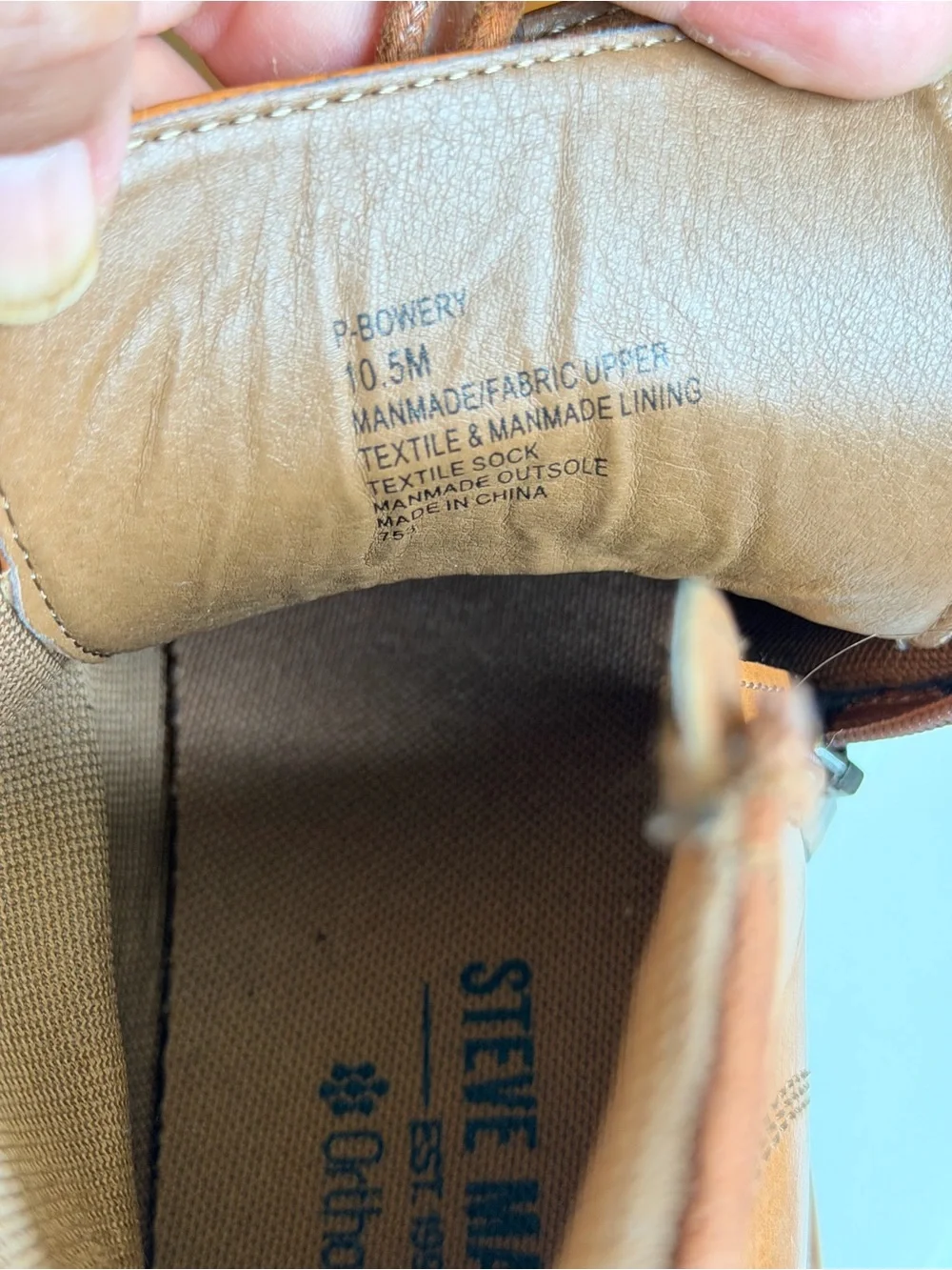 Steve Madden Men's Tan Lace-Up Chukka Boots size 10.5